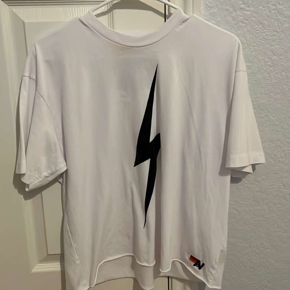 white aviator nation tee
